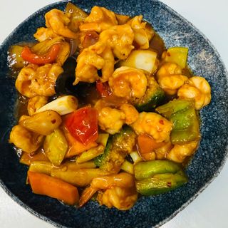 175. Langostino Con Guindillas