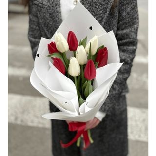 წითელი და თეთრი ტიტა ( 10 ცალი ) 