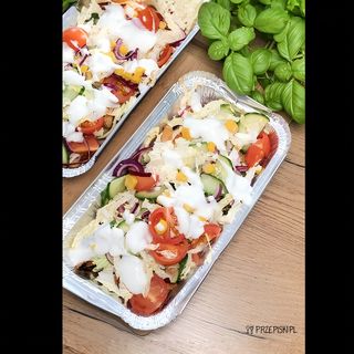 Kebab kapsalon samo mięso Duzy