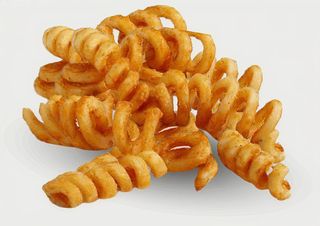 Patatine fritte a spirale grandi