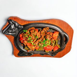 Мясо теленка с грибами