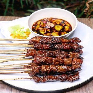 Goat skewers
