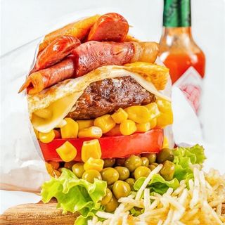 X-Tudo Brasileiro + Batata frita Artesanal