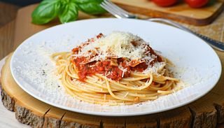 Spaghette all' amatriciana