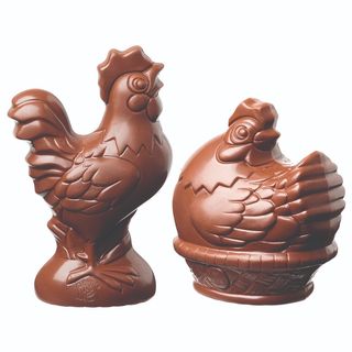 Panorama com Galinha de Chocolate de Leite