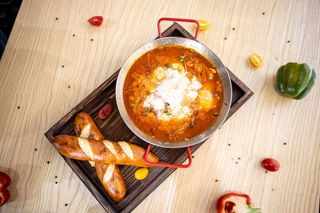 Шакшука  с сыром  Моцарелла