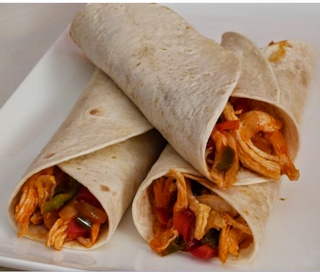 Fajita Con Pollo Mechado