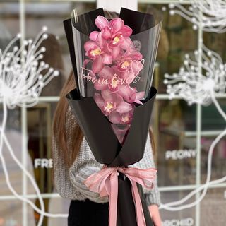 Букет из орхидеи цимбидиум