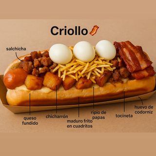 Hot dog criollo