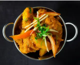 Aloo Gobi + arroz basmati