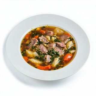 Ciorba ardeleneasca de porc cu afumatura si tahon