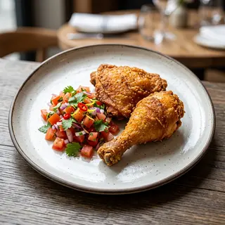 Crispy Maryland Chicken With Fresh Kachumbari