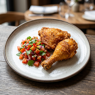 Crispy Maryland Chicken With Fresh Kachumbari