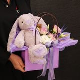 Сумочка з іграшкою (фіолетова)