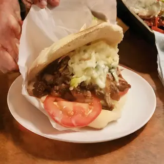 Kebab con queso