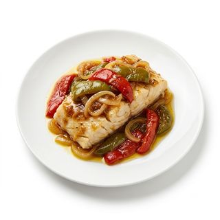 Ración Bacalao Con Pimientos
