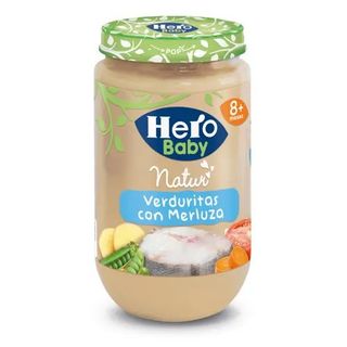 Tarrito Verduras con Merluza +8 Meses Hero Baby 235 Gr.