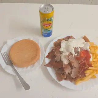 Menu pedrata grande pollo con patatas