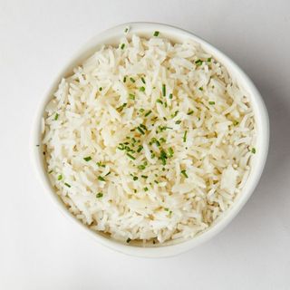 Ración de arroz blanco