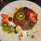Pancake chocolat et fruits frais 