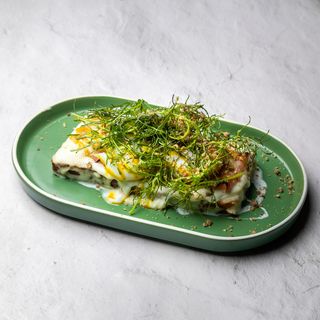 Jaja na brioš hlebu - Šunka, kačkavalj