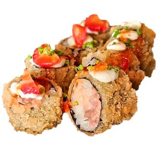 Salmão sushi frito 8pcs