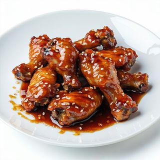 Aripioare de porc in sos dulce-acrisor