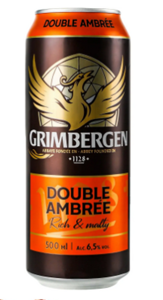 Пиво Grimbergen Double Ambree, ТЕМНЕ, 6,5%, з/б, 0,5 л