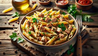 Penne cu ton