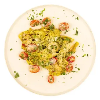 TAGLIATELLE AGLIO OLIO GAMBERI