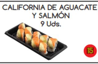 15. California De Aguacate Y Salmón (9 Uds.)