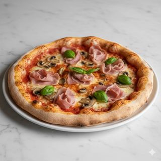 Pizza Prosciutto E Funghi (33 Cm.)