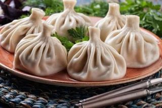 Chinkali z mięsem wołowo-wieprzowym (gotowane)