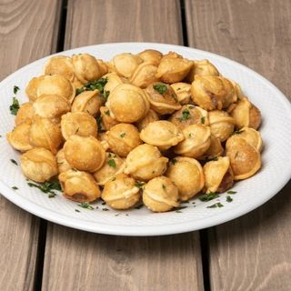 Жареные пельмени