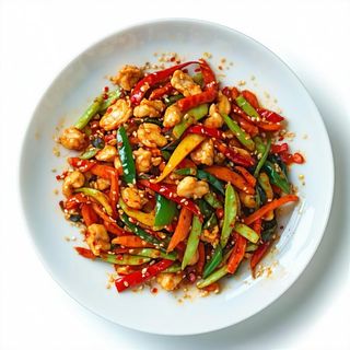 E019 Verdure miste in wok piccante