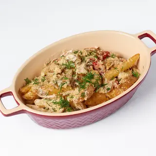 Картопля по - селянськи з телятиною (370г)