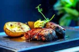 Muschi de vita pe roca vulcanica incinsa