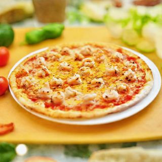 Pizza Camarão com Alho Grande