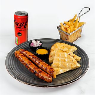 Kobasica sa sirom combo meni zero