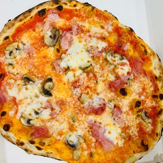 Prosciutto cotto e funghi rotonda