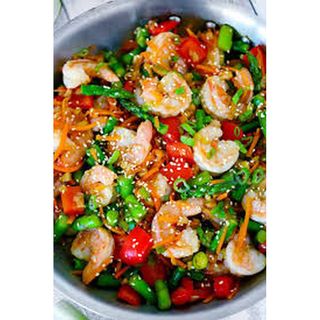 Stir Fry Shrimps with Mixed Vegetables