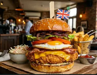 Hamburguesa De Pollo Completa
