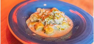 Pasta Fresca Rellena De Gorgonzola Suave Y Pera