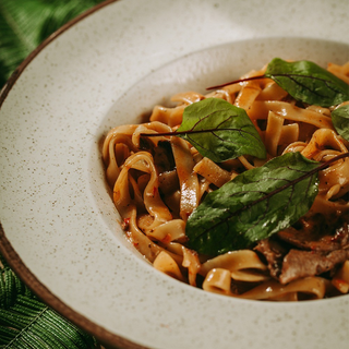 Tagliatelle w sosie borowikowym