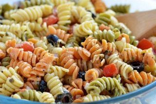Massa Fusilli de Três Cores