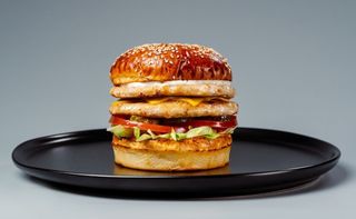 Двойной Куриный чизбургер