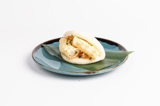Bao mazzancolle e salmone