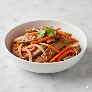 Ternera Con Salsa Picante