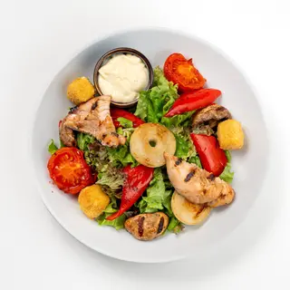 Salată grill cu creveți