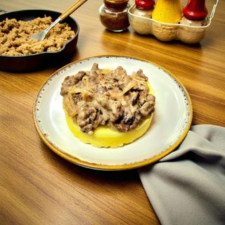 Бефстроганов з пюрешкою(350грам)